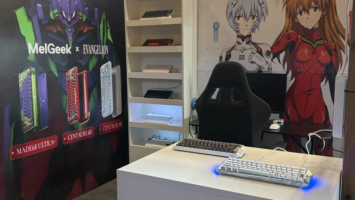 Stand MelGeek à Japan Expo : claviers exposés et espace de démonstration
